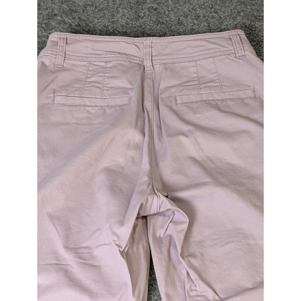 GAP Girlfriend Khakis Lavender Chinos Women's 6 Wide Leg Crop Pants EUC - Picture 8 of 11